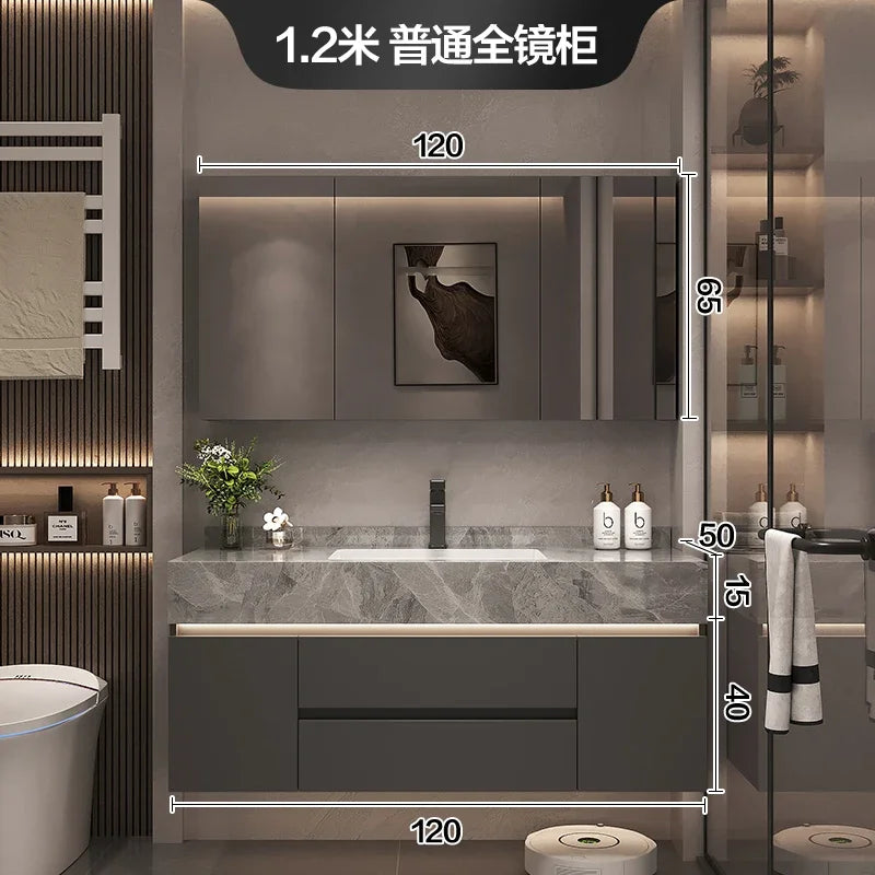 Paper Drawers Bathroom Cabinet Organizer Storage Mirror Toilet