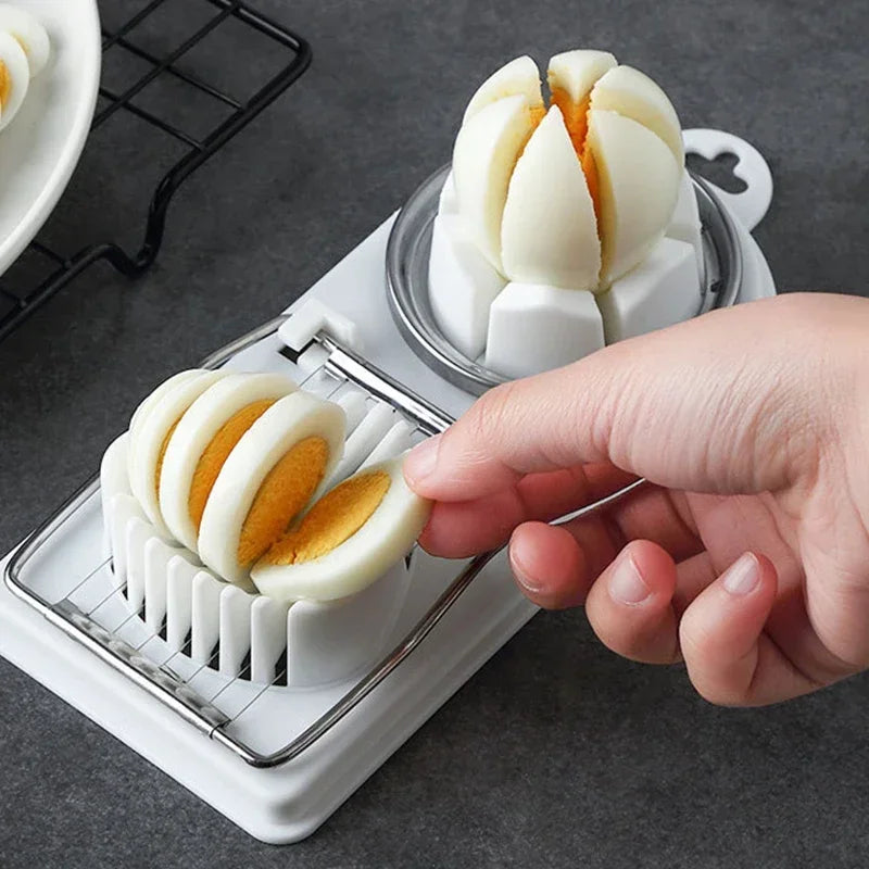 Egg Cutter Stainless Steel Egg Slicer Sectioner Cutter