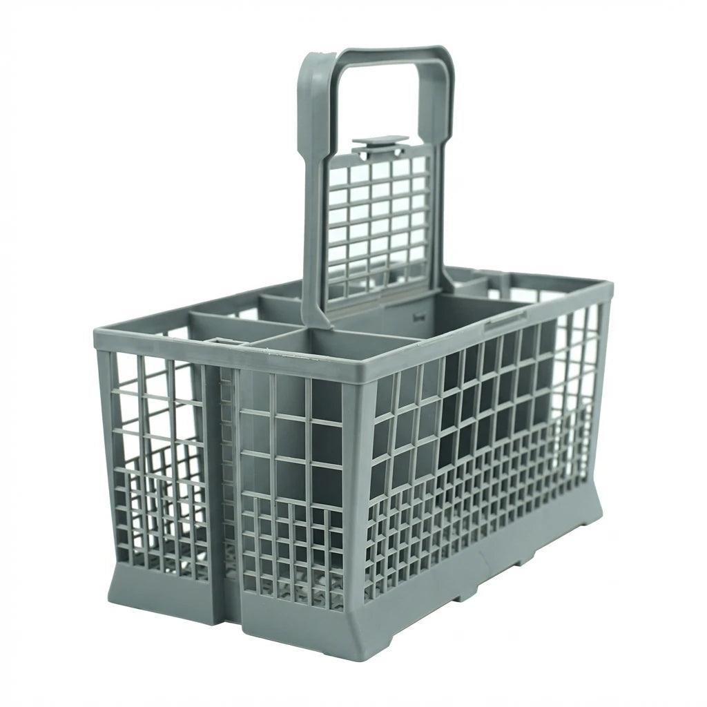 Cutlery Basket Dishwasher High-Density Plastic Mesh Design