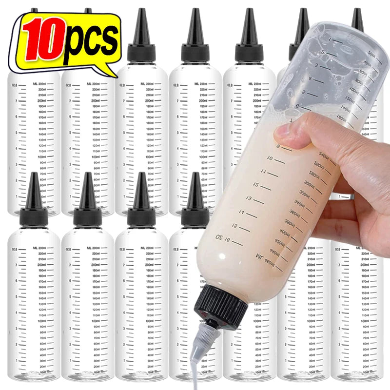 10/1pcs Plastic Squeeze Bottle Reusable Sauce Oil Dispenser