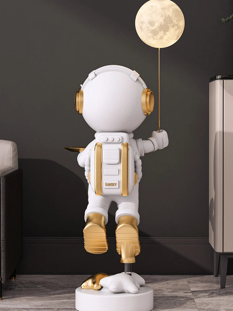 Decor Astronaut Statues Tray Storage Rack Art Ornaments