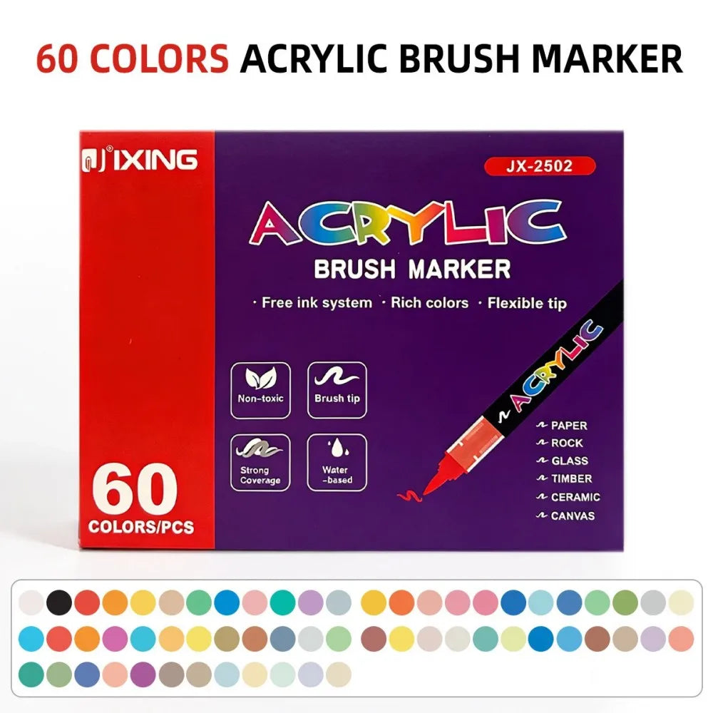 12-418 Colors Brand Upgrade Soft Brush Tip Acrylic