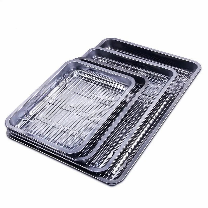 Baking Tray Removable Cooling Rack Stainless Steel Baking