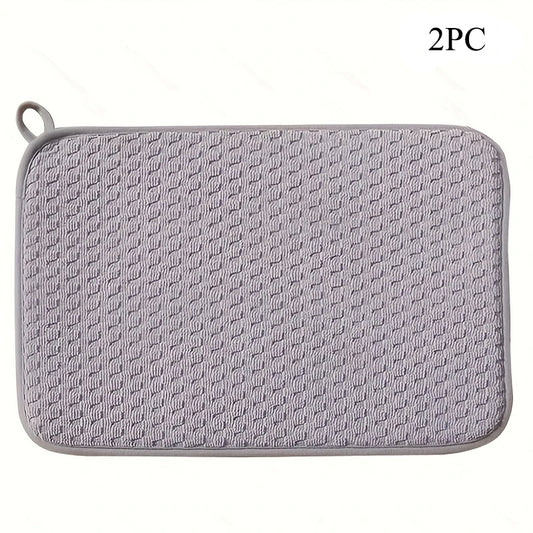 2pcs Drying Mats Use 50x38cm Super Absorbent Microfiber