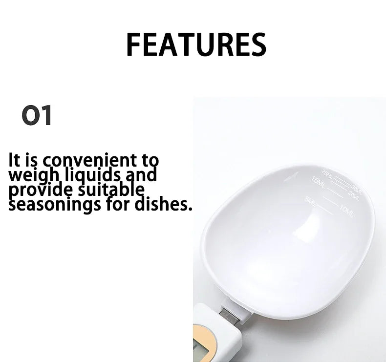 Digital Measuring Spoon 500g 5g Lcd Electronic Scale