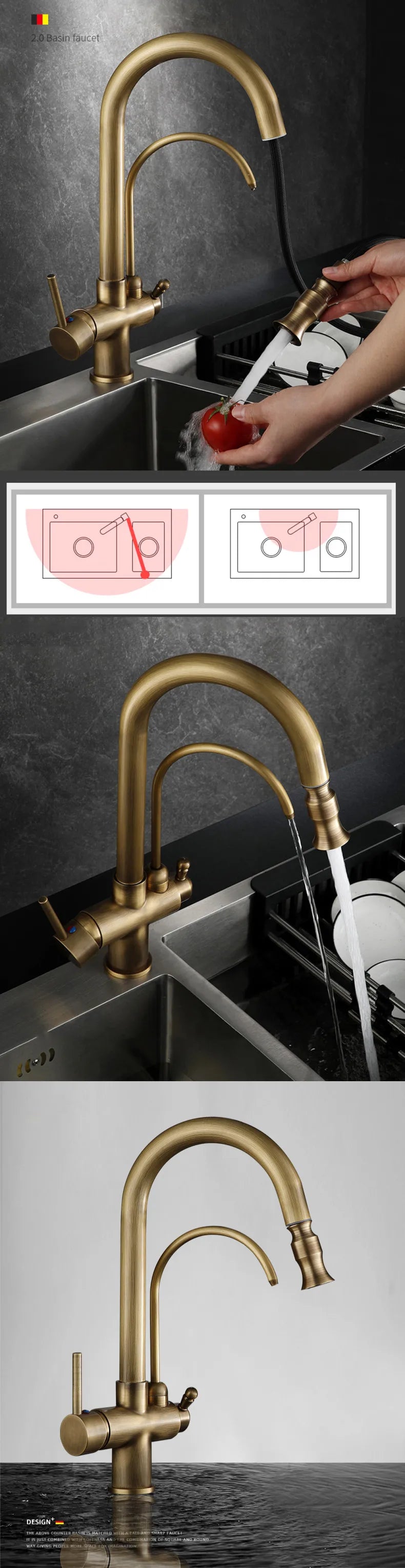 Antique Touch On Filter Sink Faucets Ways Pure