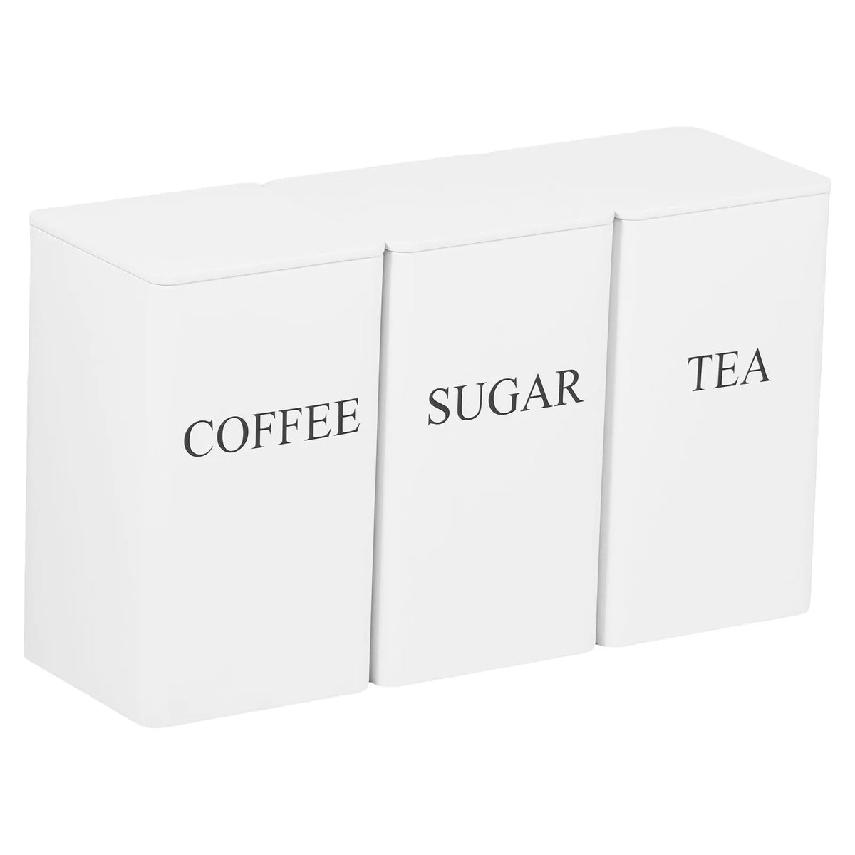 3pcs Coffee Bean Tea Sugar Jars Vacuum Sealed