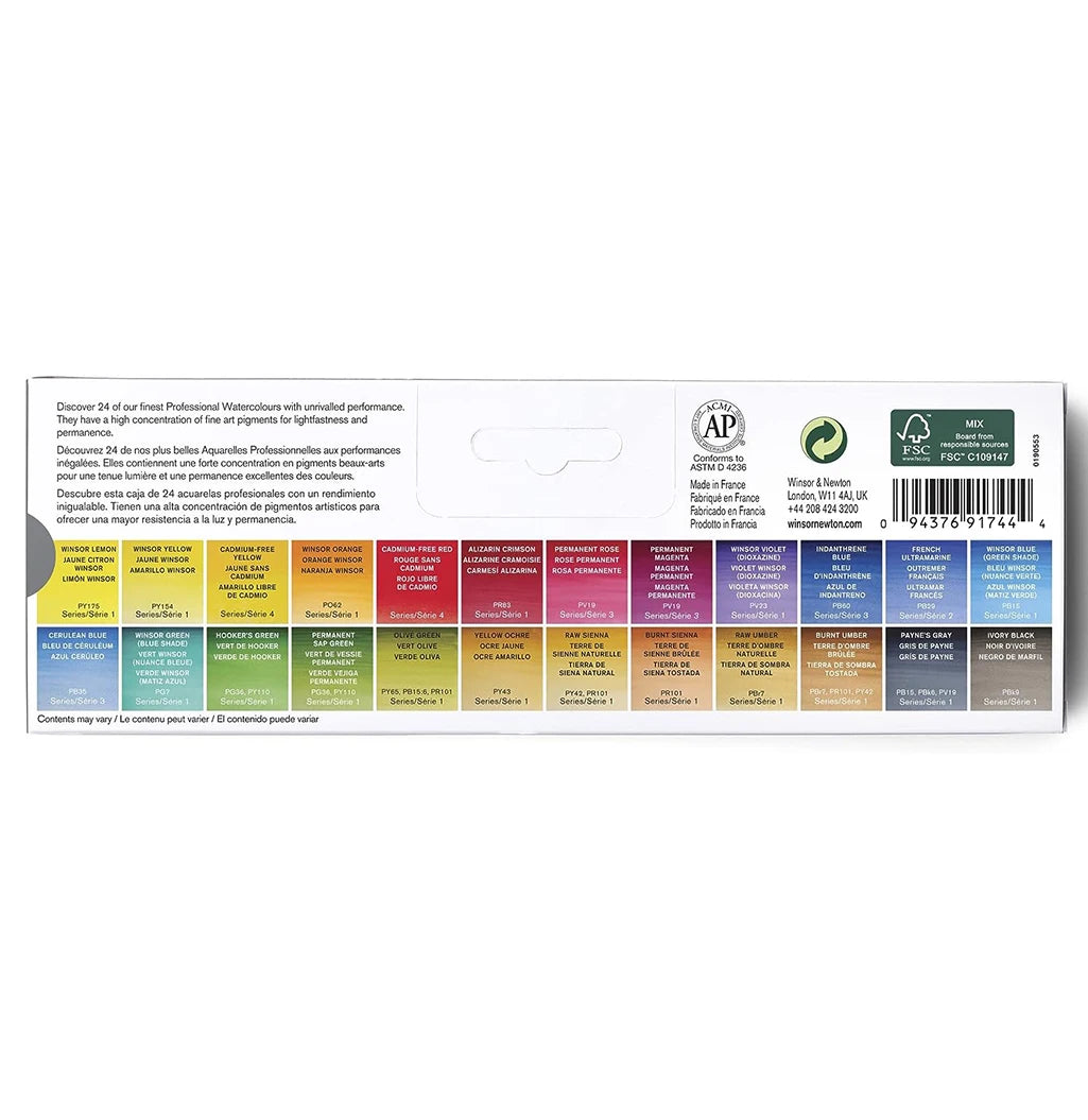 Winsor & Newton Professional Water Colour Lightweight Metal