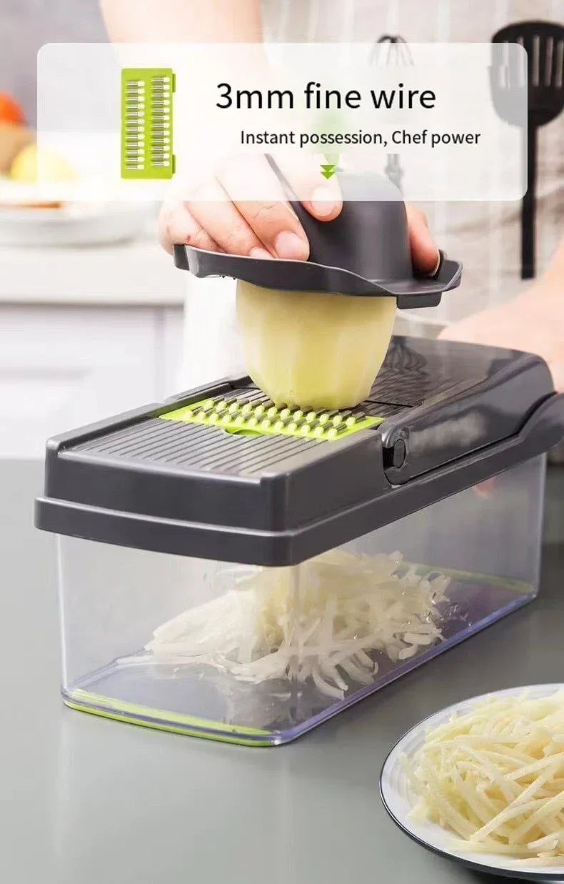 Vegetable Cutter 5-In-1 Food Chopper Tomato Carrot Cheese