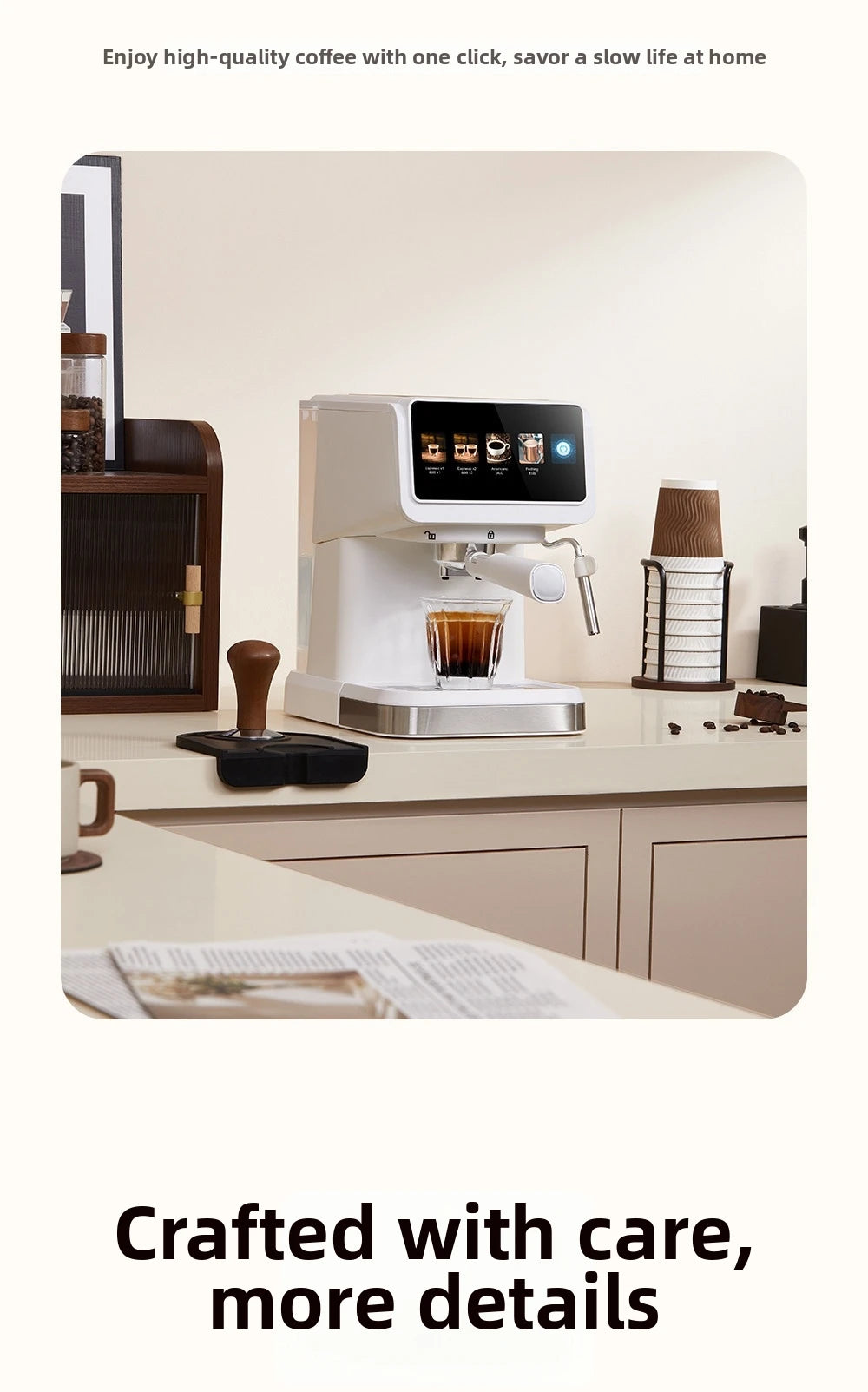 20bar Espresso Machine Steam Milk Frother Coffee Maker