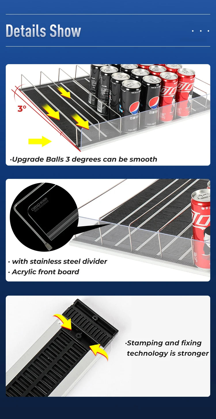 Refrigerator Basket Drink Beer Cola Can Soda Storage