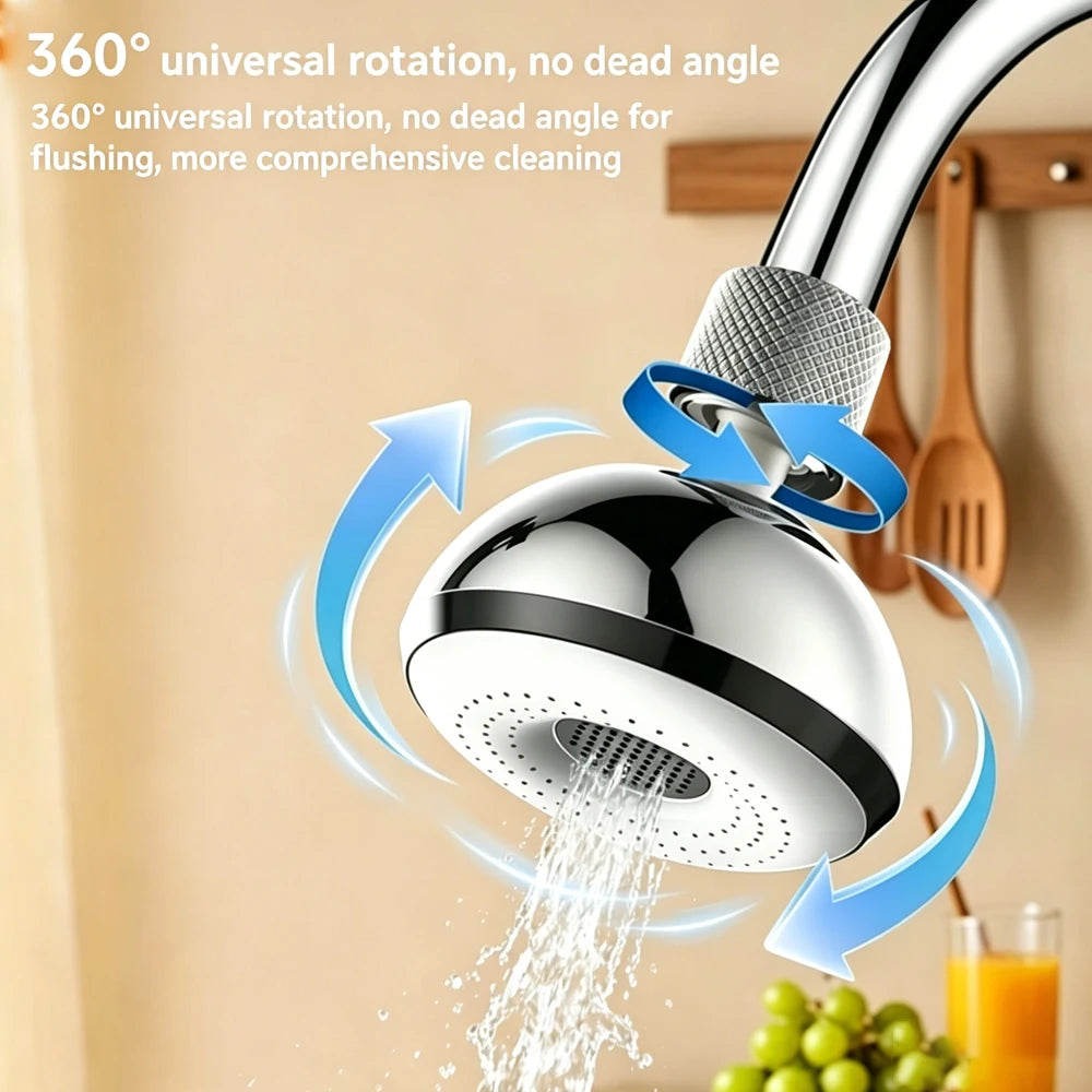 Faucet Adapter Built-In Purification Filter 360 Rotation Faucet