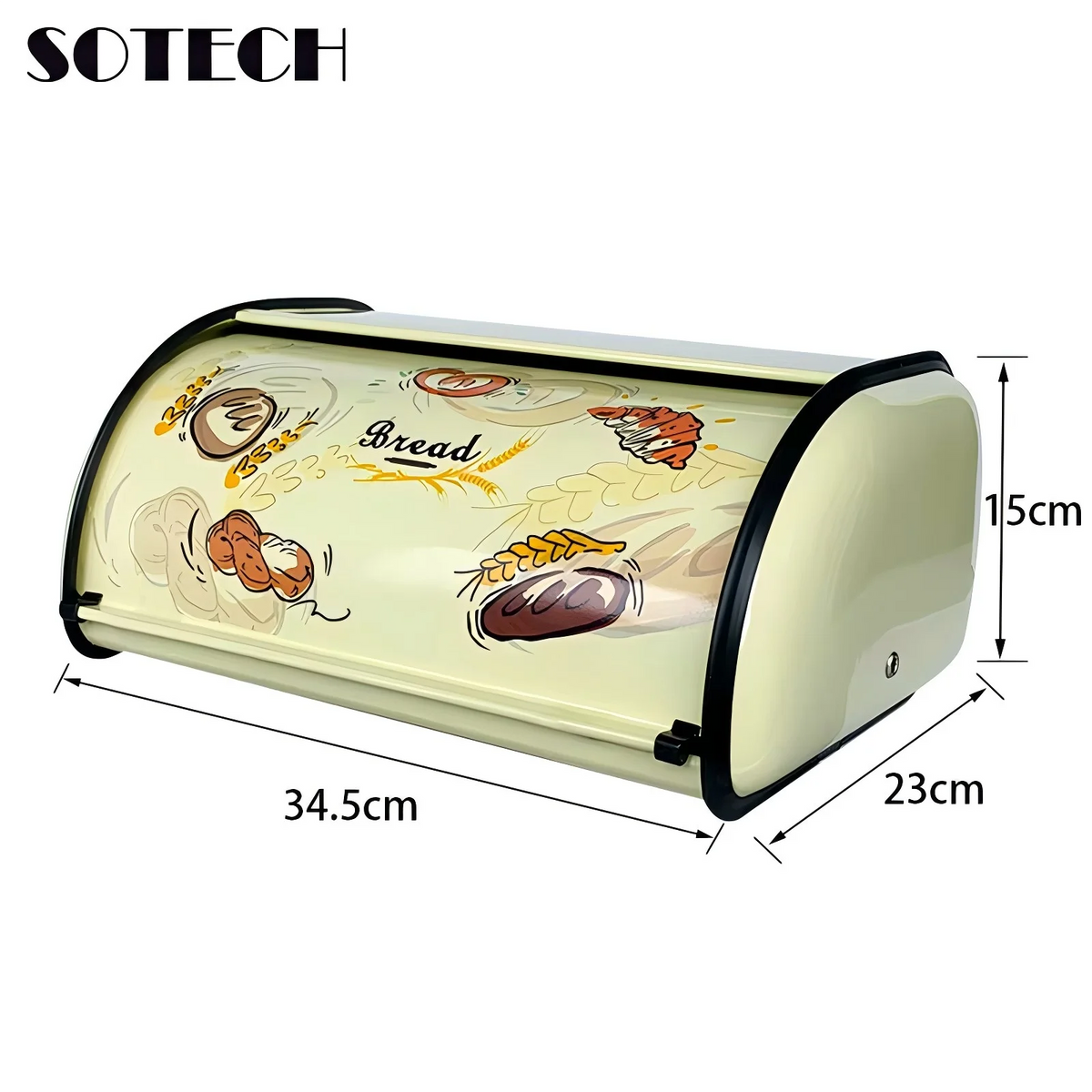 Metal Bread Box Black Bread Bin Bread Storage