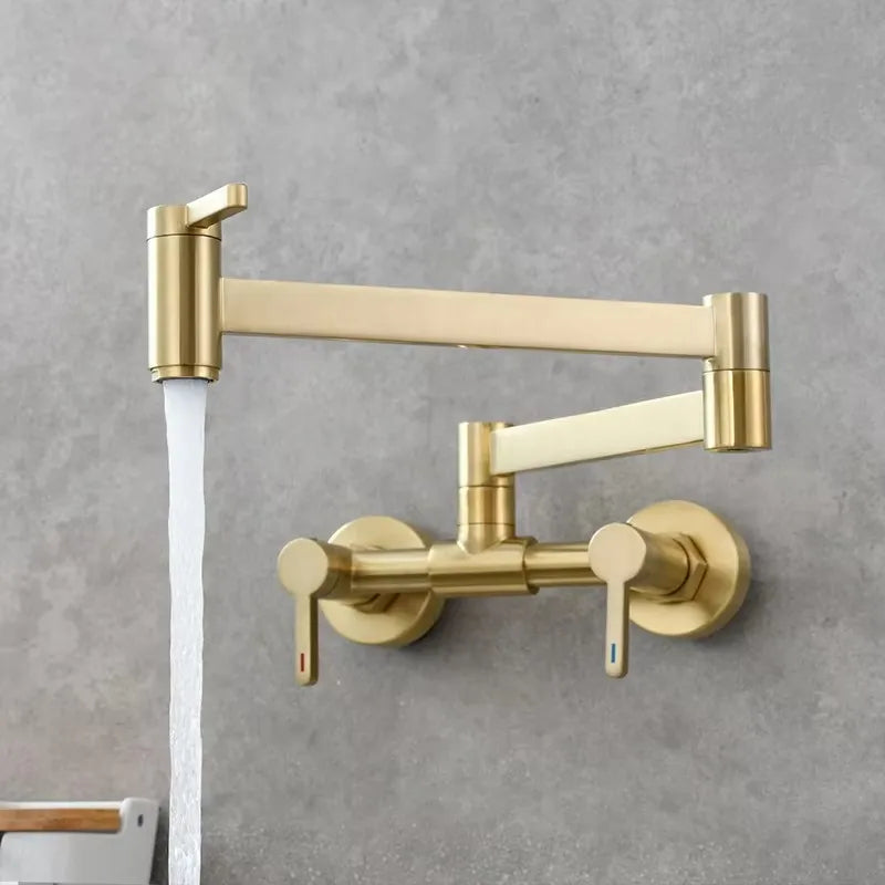 Pot Filler Tap Wall Mounted Foldable Faucet Cold