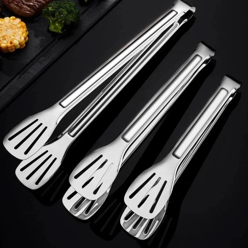 Stainless Steel Food Tongs Barbecue Tongs Meat Salad