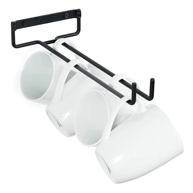 1pc Iron Wall Mount Wine Glass Rack Hanging