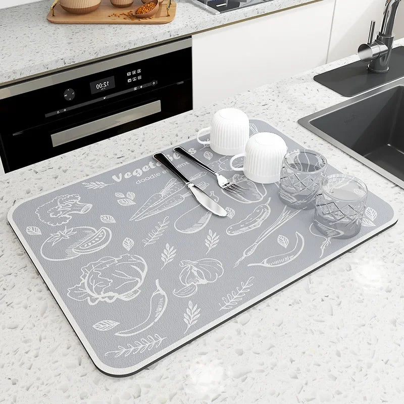 Super Antiskid Large Absorbent Draining Mat Super Absorbent