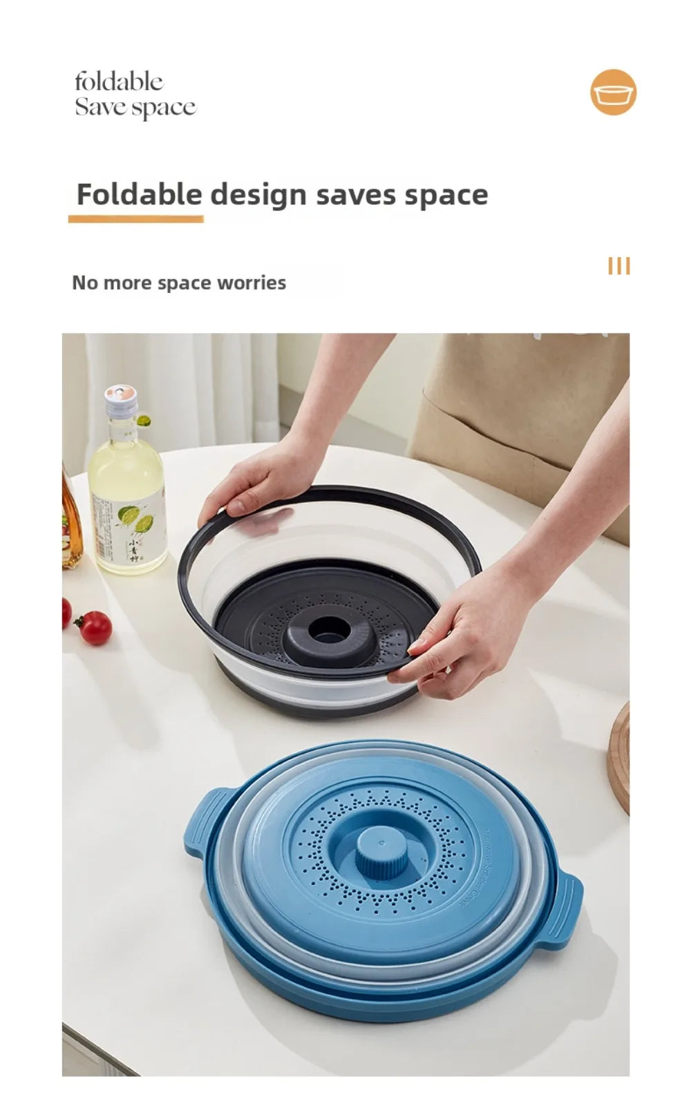 Silicone Microwave Splatter Cover Oil-Proof Splash-Proof