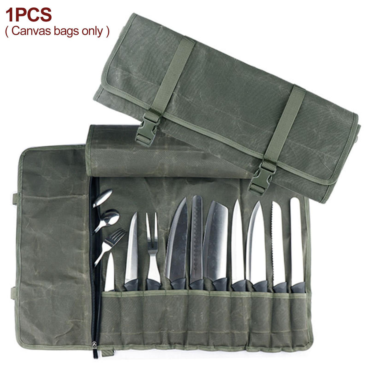 Knife Roll Bag Cooking Storage Knife Case 10