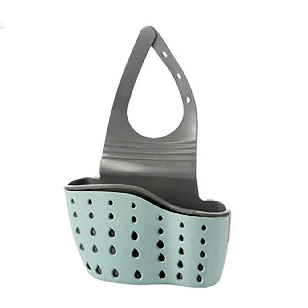 Sink Holder Hanging Drain Basket Adjustable Soap Sponge