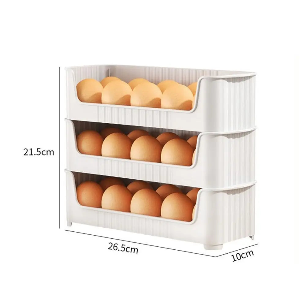 Plastic Refrigerator Side Door Egg Tray Fresh-Keeping Multi-Layer