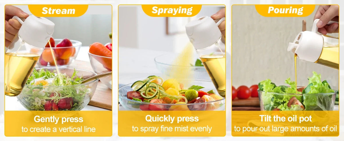 2pcs Oil Spray Dispenser Sprayer Pourer Oil Empty