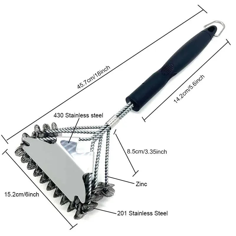 Grill Cleaning Brush Scraper Stainless Steel Grill Cleaning