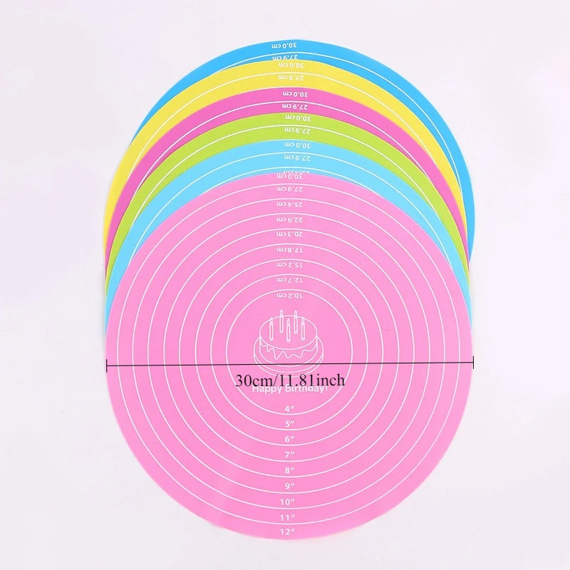 Silicone Cake Mat 12 Inch Round Silicone Mat