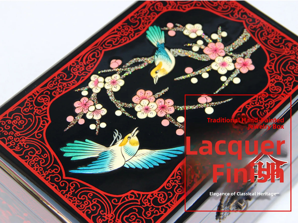 Chinese Style Wooden Lacquer Box Pu Er Tea