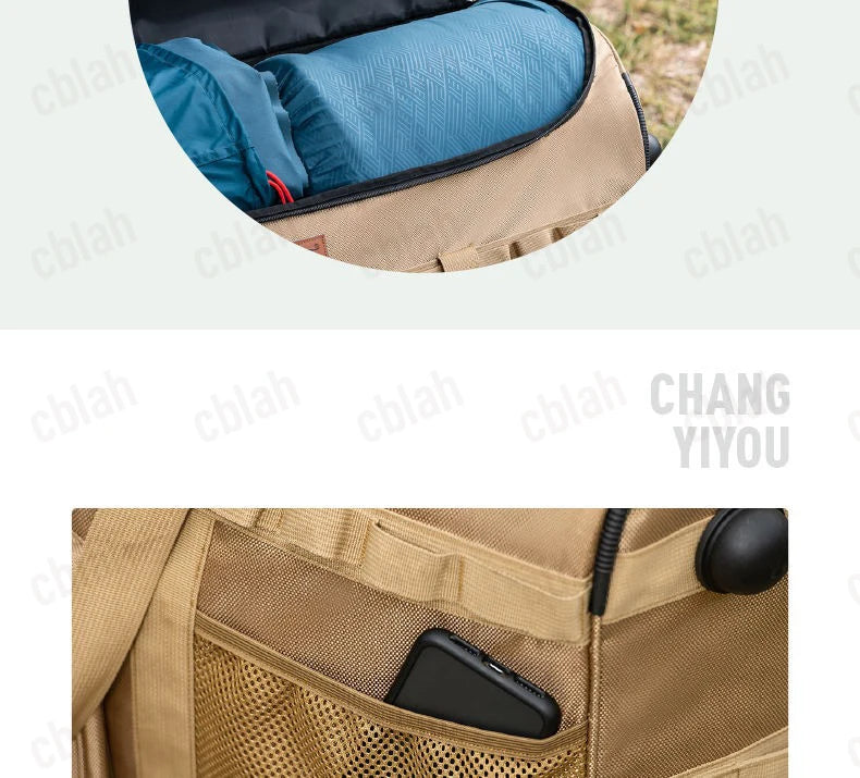 130l Wheeled Duffel Bag Waterproof Rolling Storage Bag