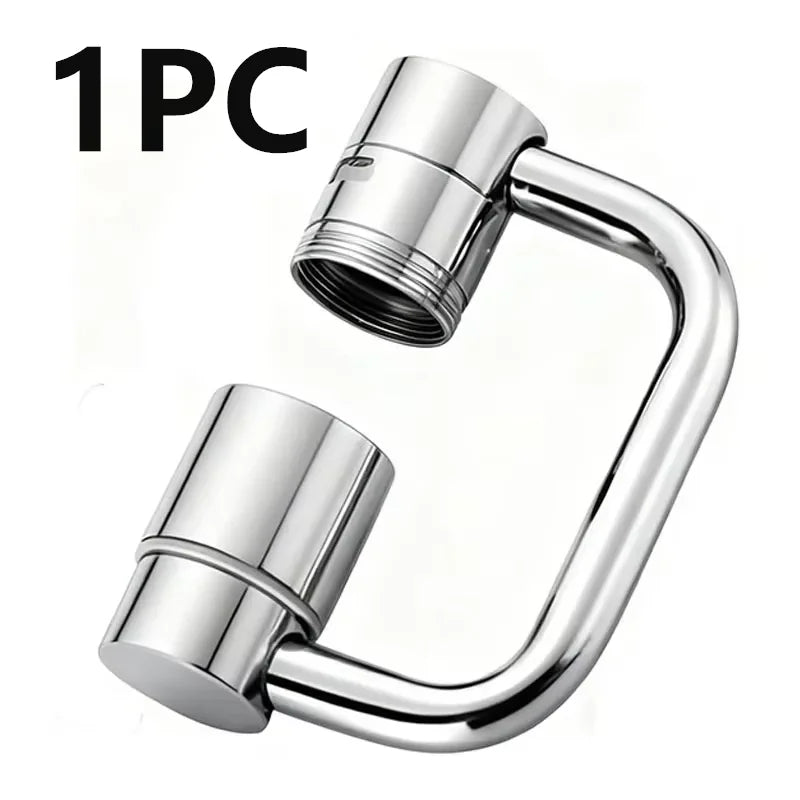 2/1pcs 1080 Degree Swivel Stainless Steel Faucet Extender