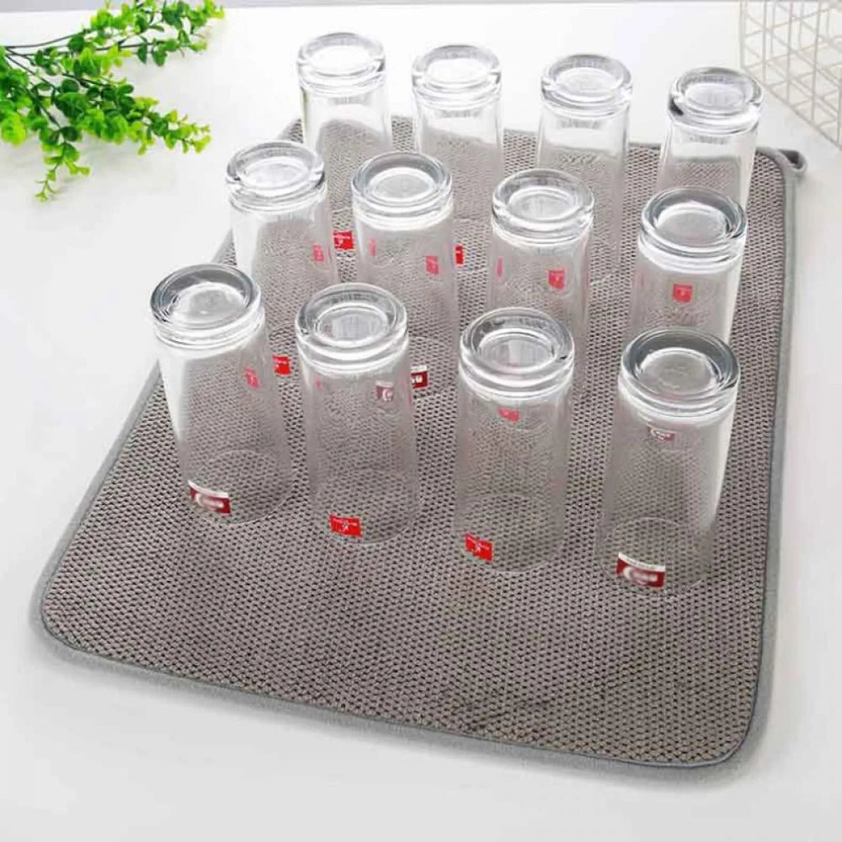 Dish Drying Mats Absorbent Microfiber Dish Mat 40x30cm