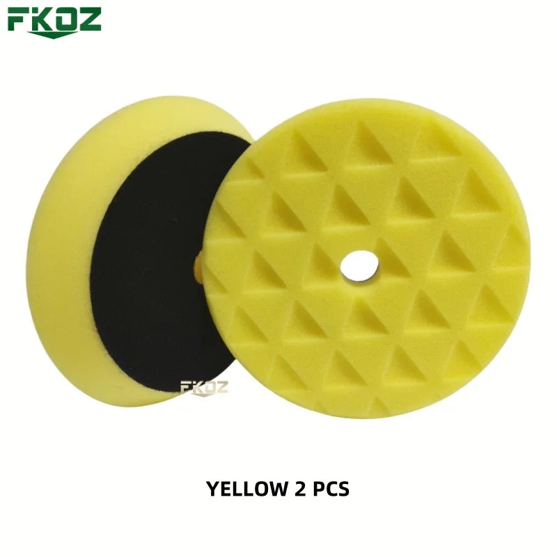 6/7 Inch Concave Triangle Car Polishing Sponge Pad