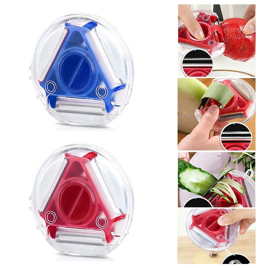 1/3pcs 3in1 Magic Trio Peeler Slicer Shredder Peeler