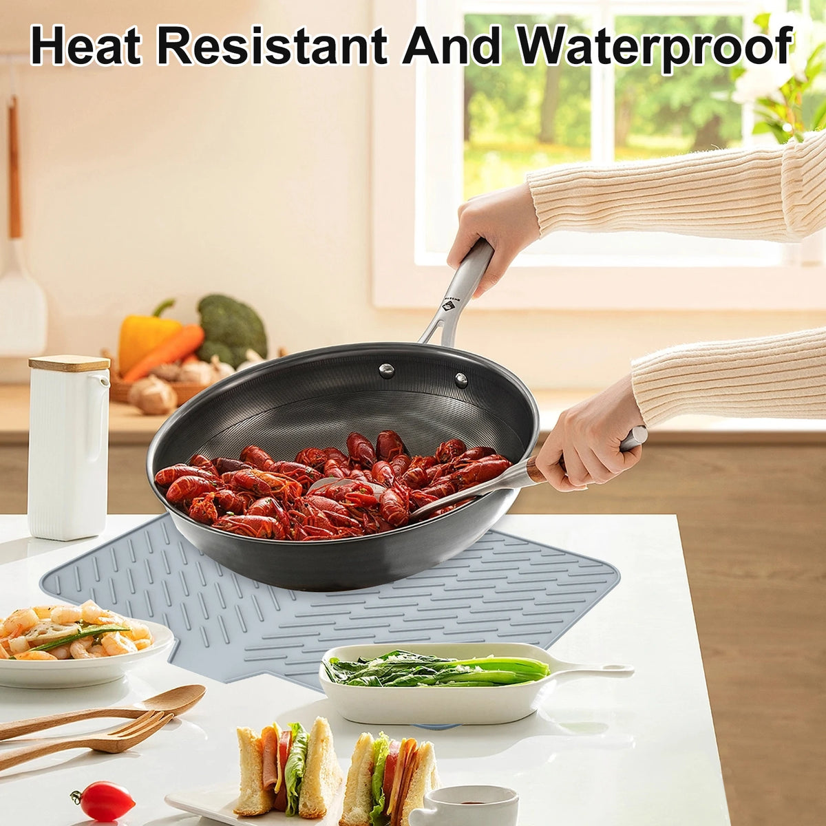 Dish Drying Mat Ultra Absorbent Silicone Drying Mats