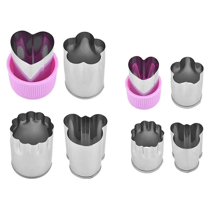 1set Multi-Style Vegetables Cookie Cutter Embossing Mould Cook