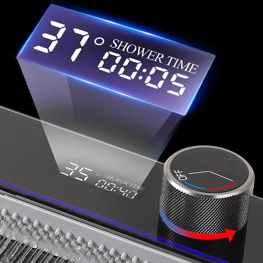 304 Stainless Steel Waterfall Sink Digital Display Large