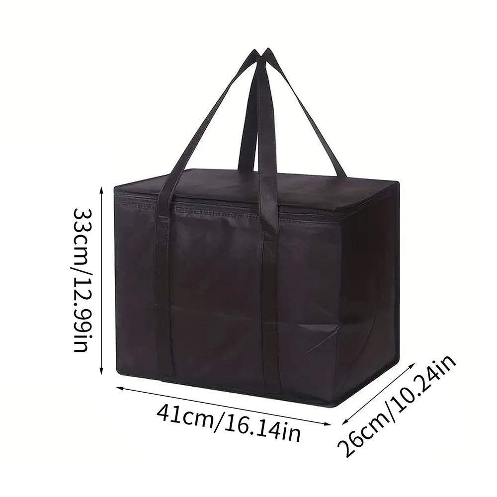 1pc Large Insulated Food Bag Reusable Foldable Cold