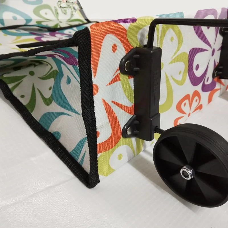 Folding Reusable Shopping Bags Small Pull Cart Buy