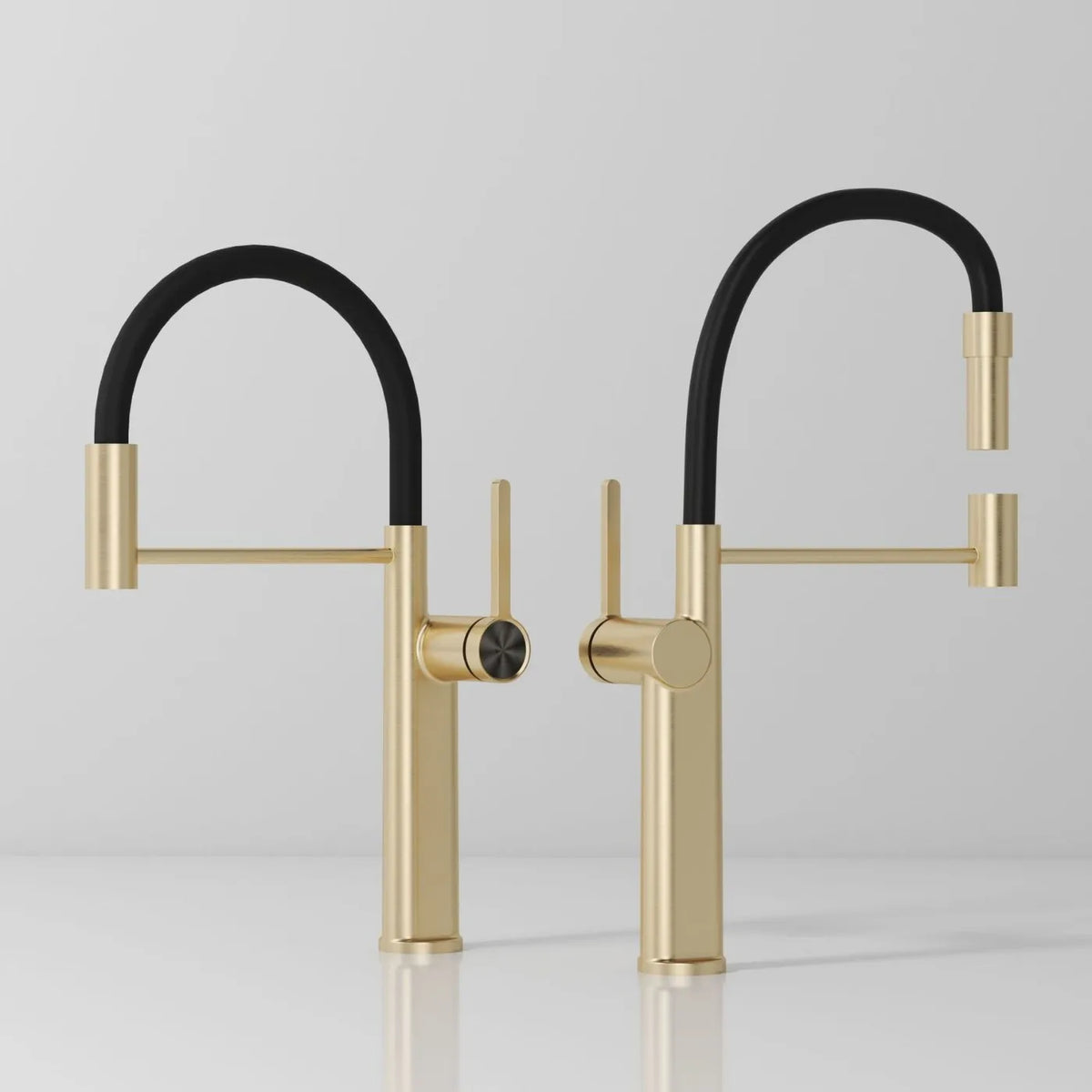 Brushed Gold Pull Down Faucet Magnetic Docking 360