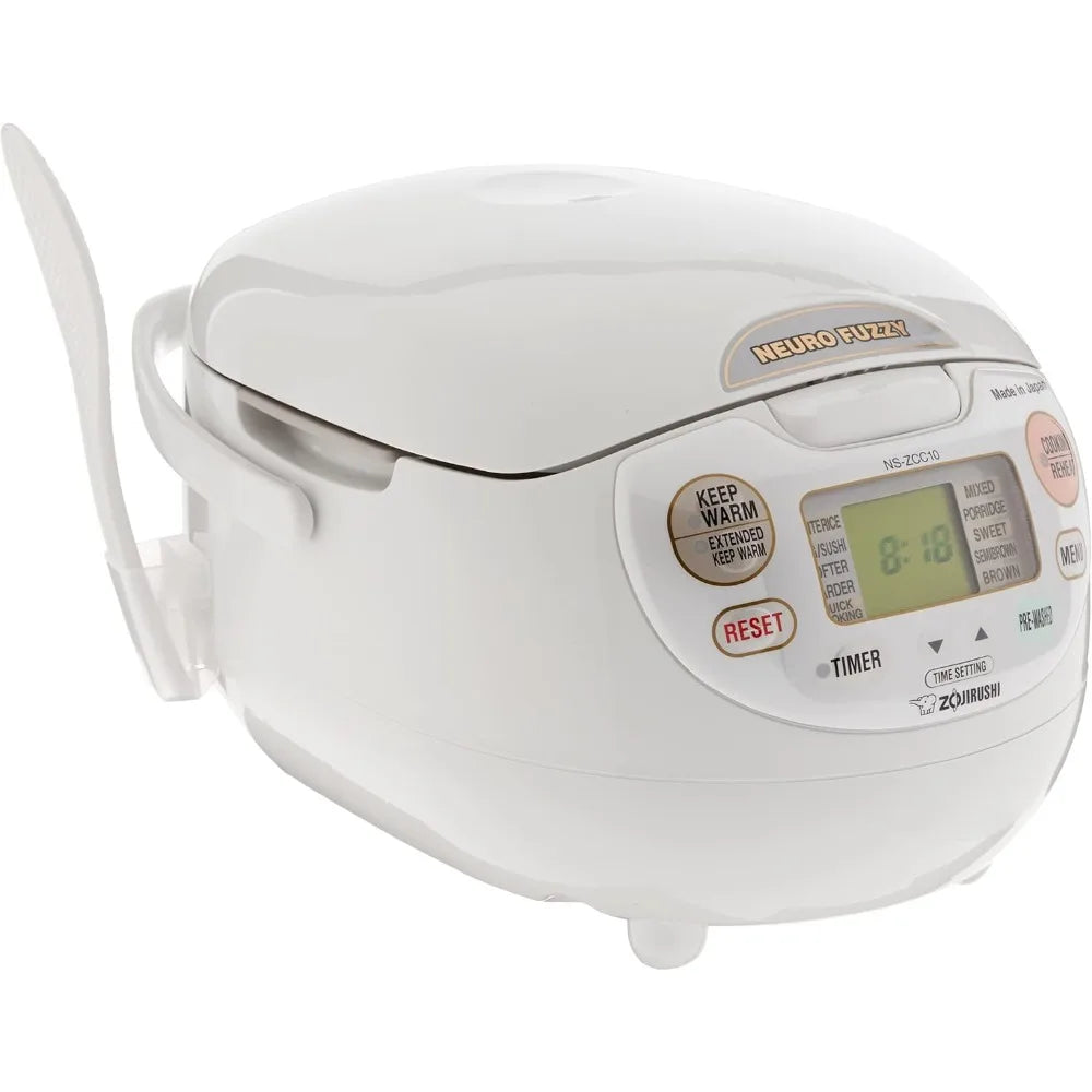 5-Cup Neuro Fuzzy Rice Cooker Warmer Premium White