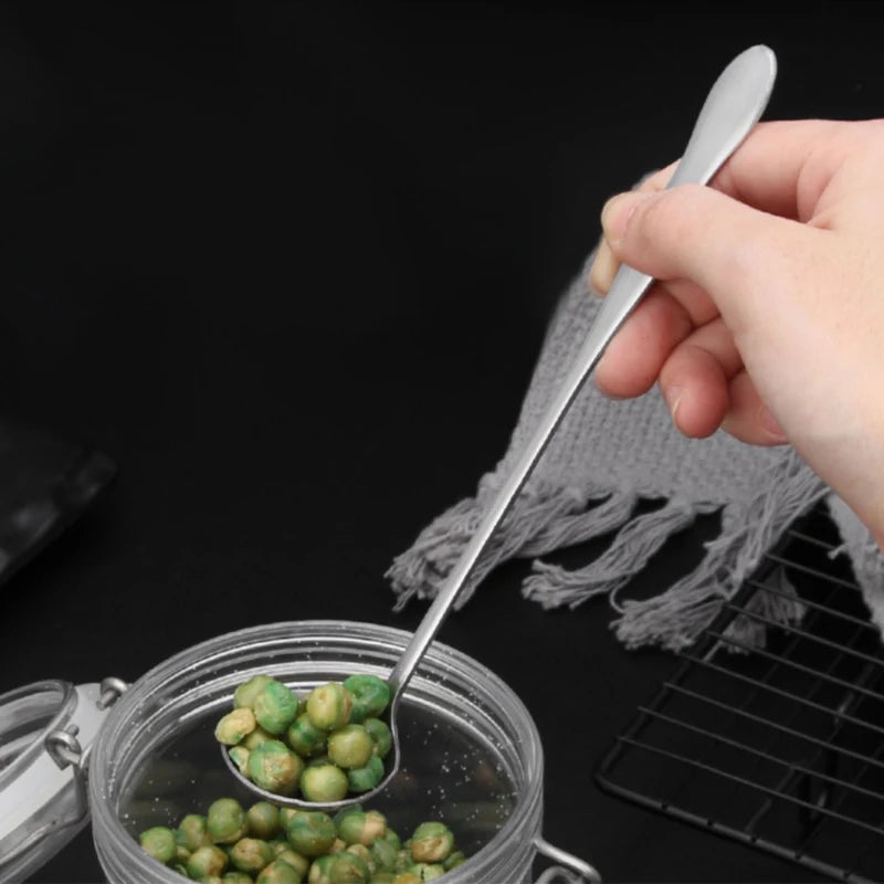 2pcs Stainless Steel Long Handle Pickle Fork Spoon