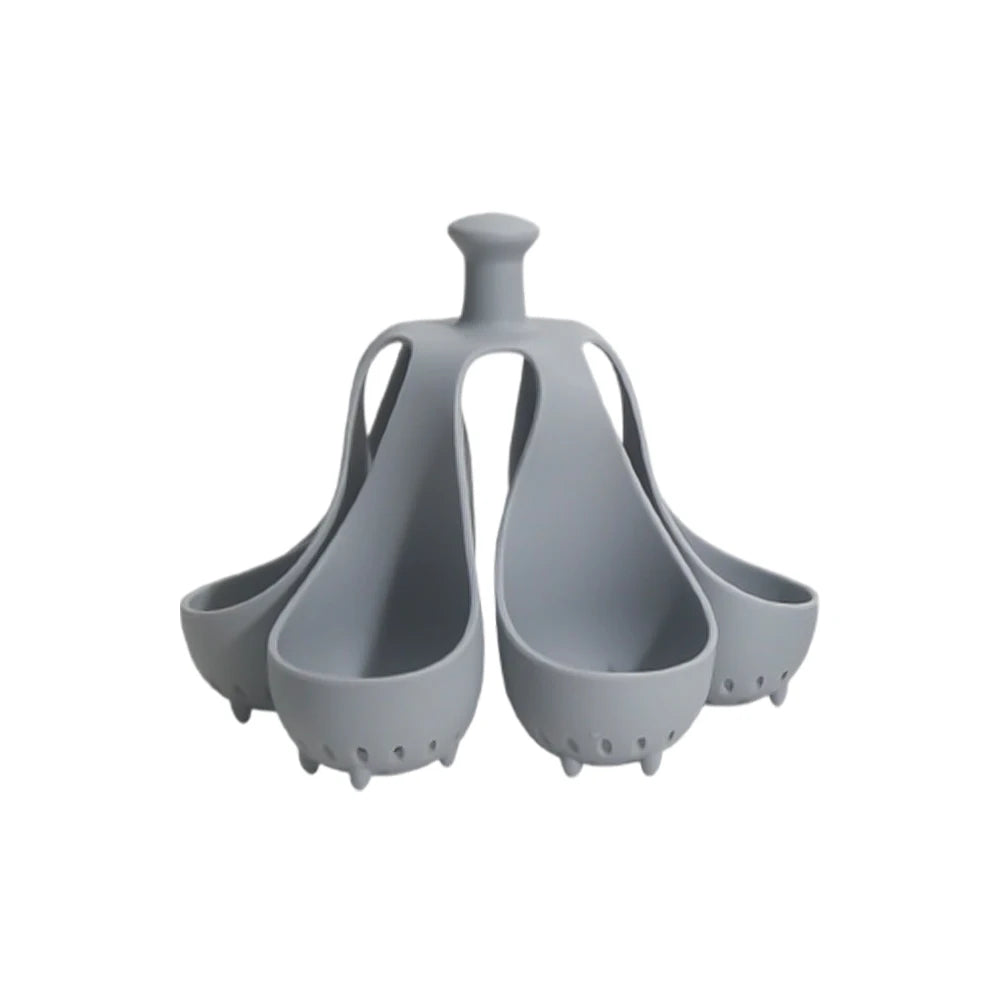 1pc 4/6 Egg Holder High-Temperature Resistant Silicone Egg