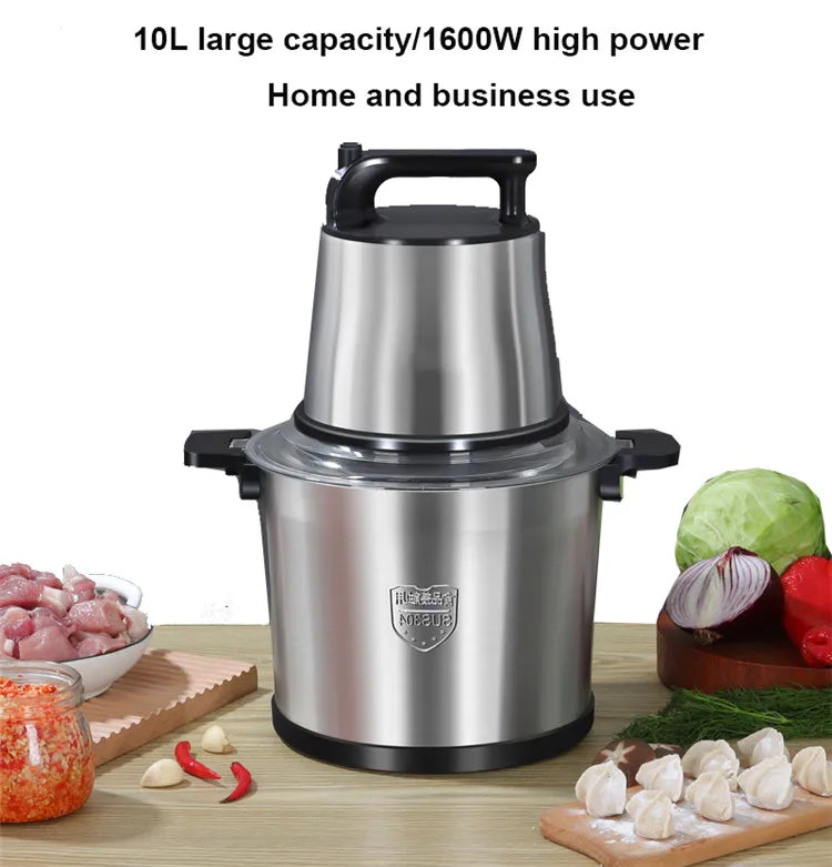 220v 12l 10l 6l Electric Meat Grinder Chopper