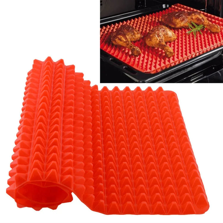 Silicone Bbq Pizza Mat Pyramid Microwave Oven Baking