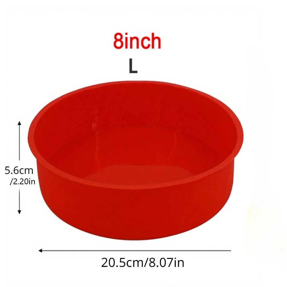 Silicone Heart Shaped Cake Pans Nonstick Reusable Round