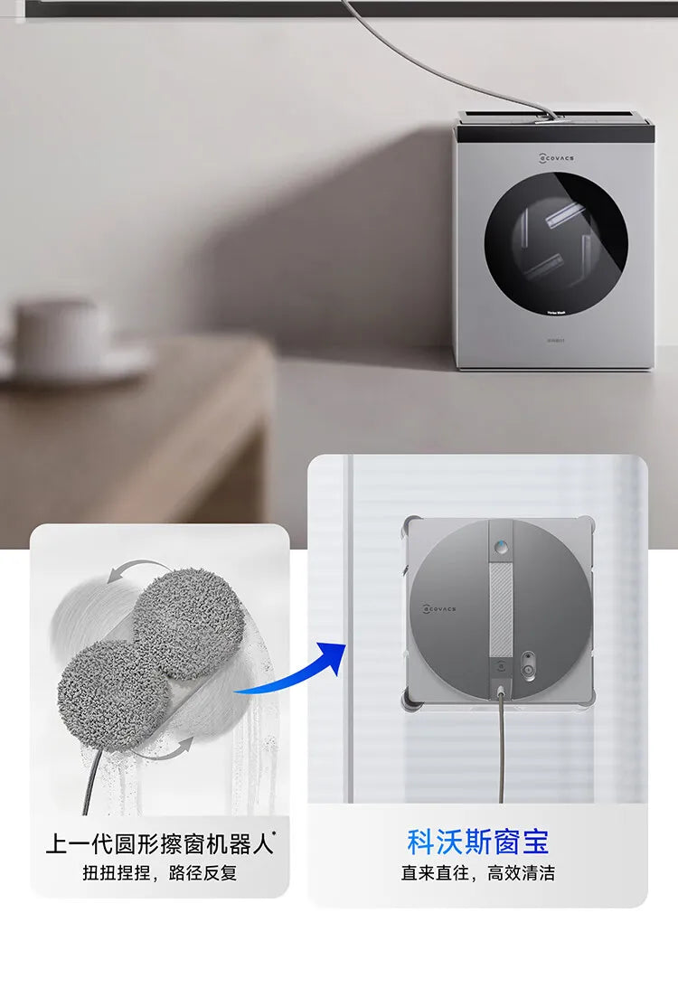 Ecovacs Winbot W3 Automatic Glass Wiping Water Spraying