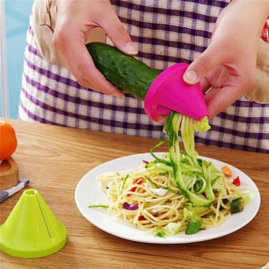 1pcs 3-In-1 Rotary Vegetable Slicer - Spiral Peeler
