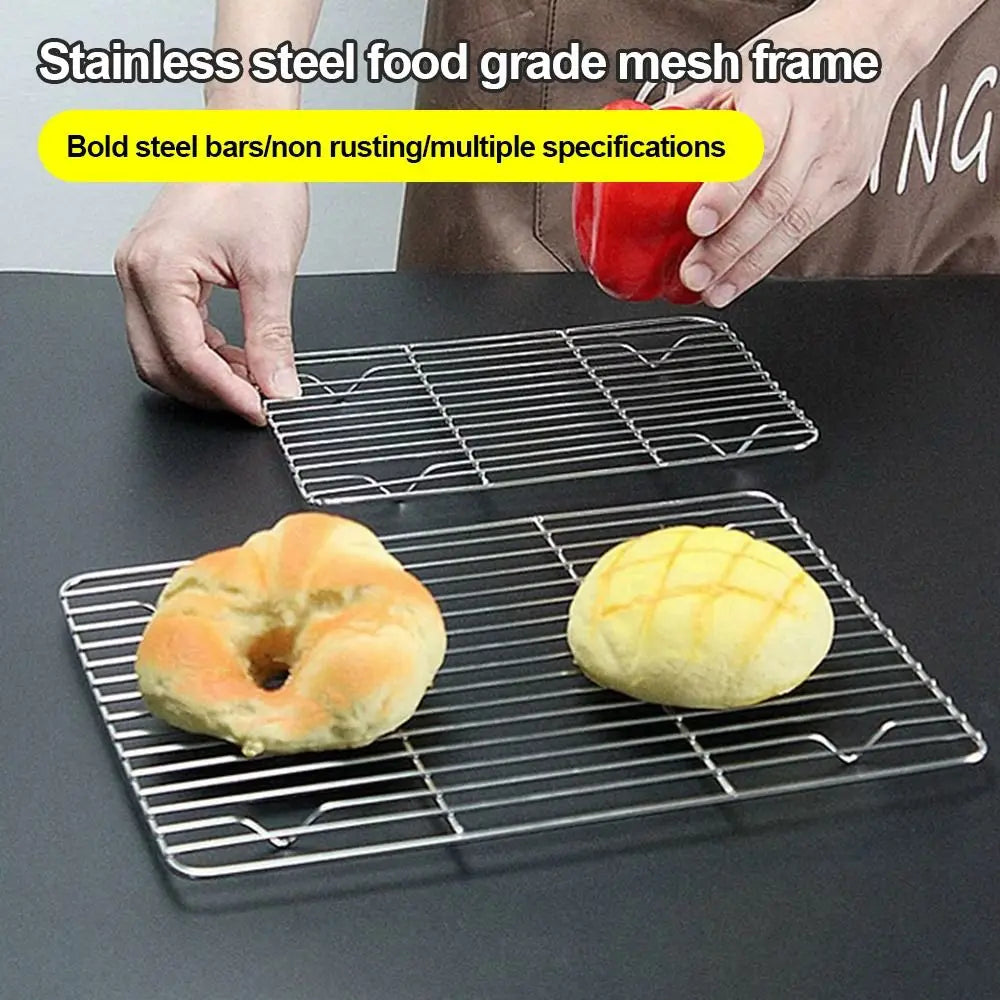 Stainless Steel Cooling Rack Non-Stick Silver Bbq Tray