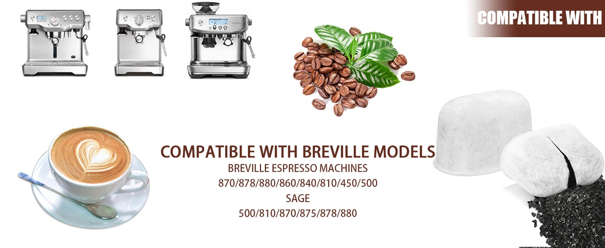 96-2pcs Filter Breville Filter Replacement Breville Espresso